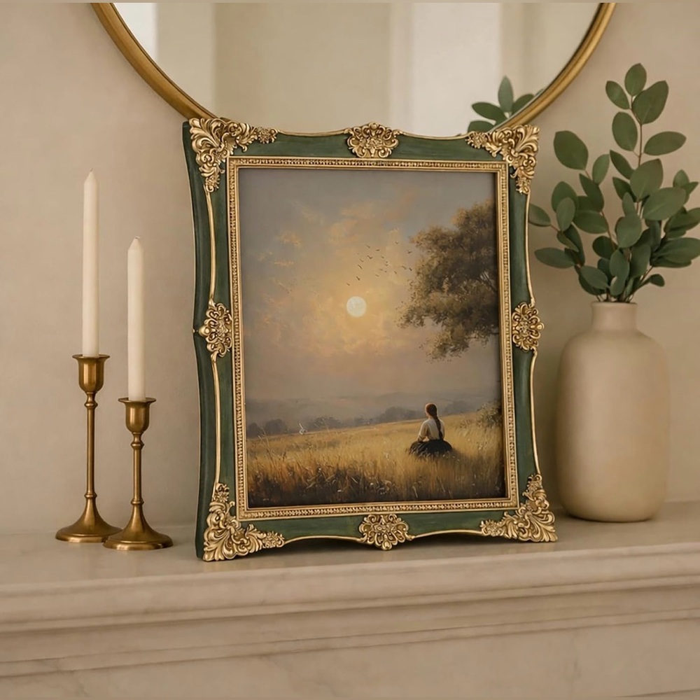 Bridgerton Vintage Antique Style Picture Frame 8x10 Glass Front, Ornate Frame